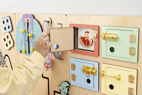 Wooden Sensory Wall Busy Board