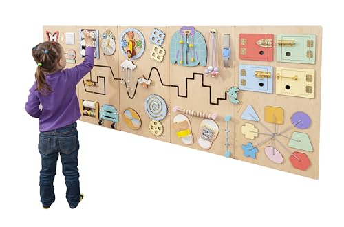 Wooden Sensory Wall Busy Board