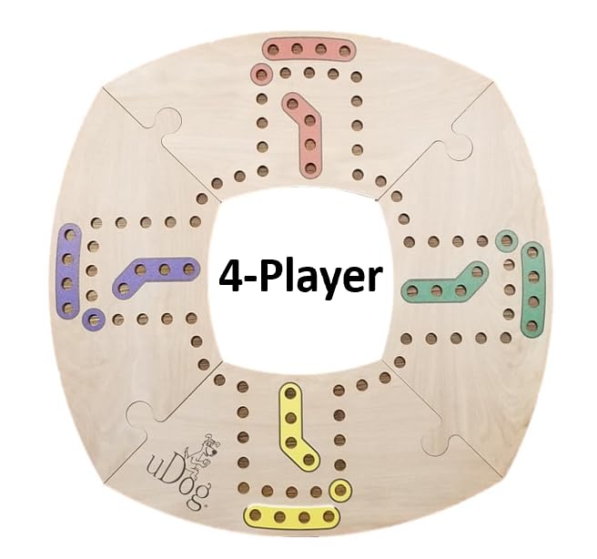 Classic Wooden Family Board Game Set