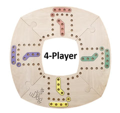 Classic Wooden Family Board Game Set