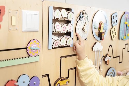 Wooden Sensory Wall Busy Board