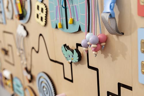 Wooden Sensory Wall Busy Board