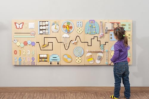 Wooden Sensory Wall Busy Board