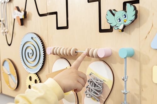 Wooden Sensory Wall Busy Board