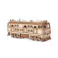 3D Wooden Train Model Kit with Track - 1460 Pieces