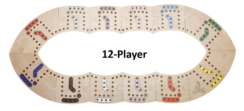 Classic Wooden Family Board Game Set
