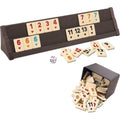 Wooden Rummy Tile Game Set