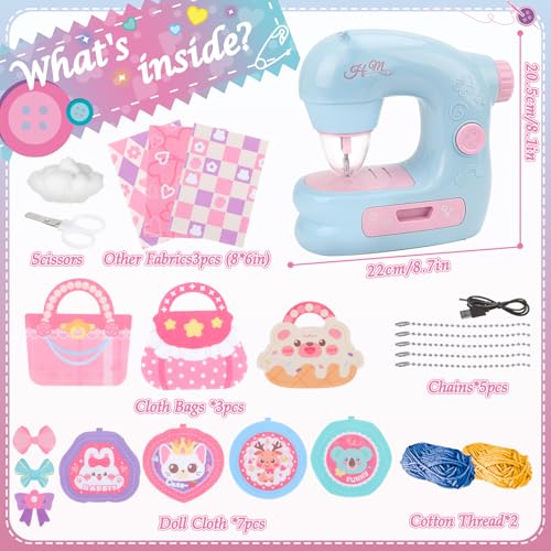 Kids Pretend Play Sewing Machine Set