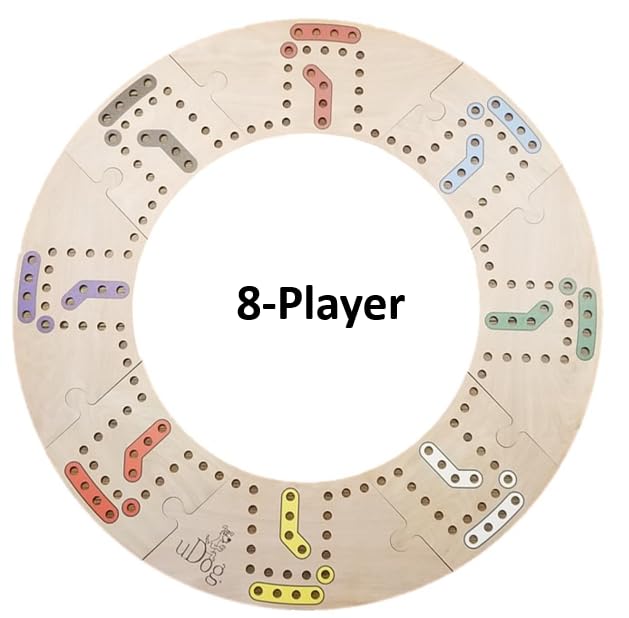 Classic Wooden Family Board Game Set