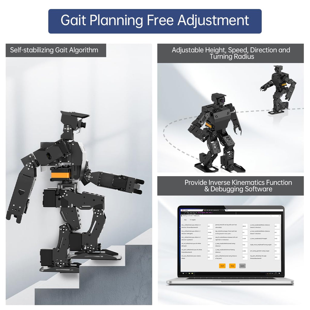 24-DOF AI Humanoid Robot for Raspberry Pi 5