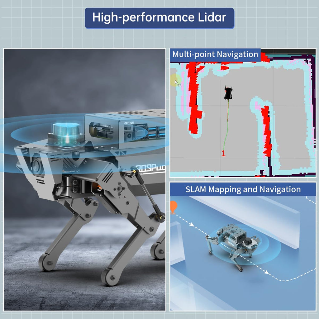 AI Vision Robot Dog with Jetson Nano