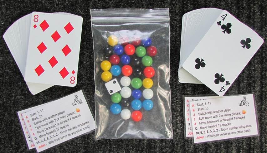 Classic Wooden Family Board Game Set