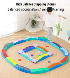 20-Piece Kids Balance Beam & Stepping Stones Set