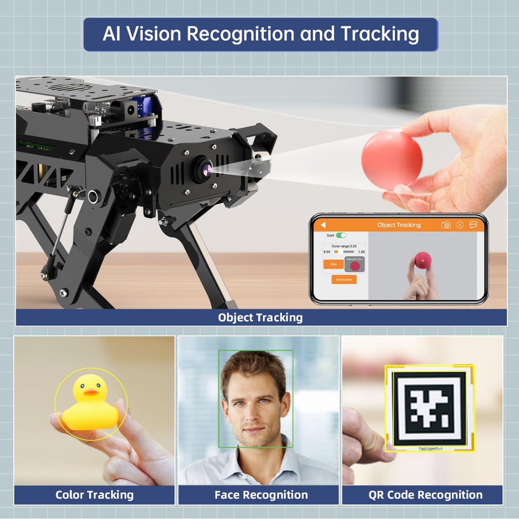AI Quadruped Robot Dog with SLAM Navigation