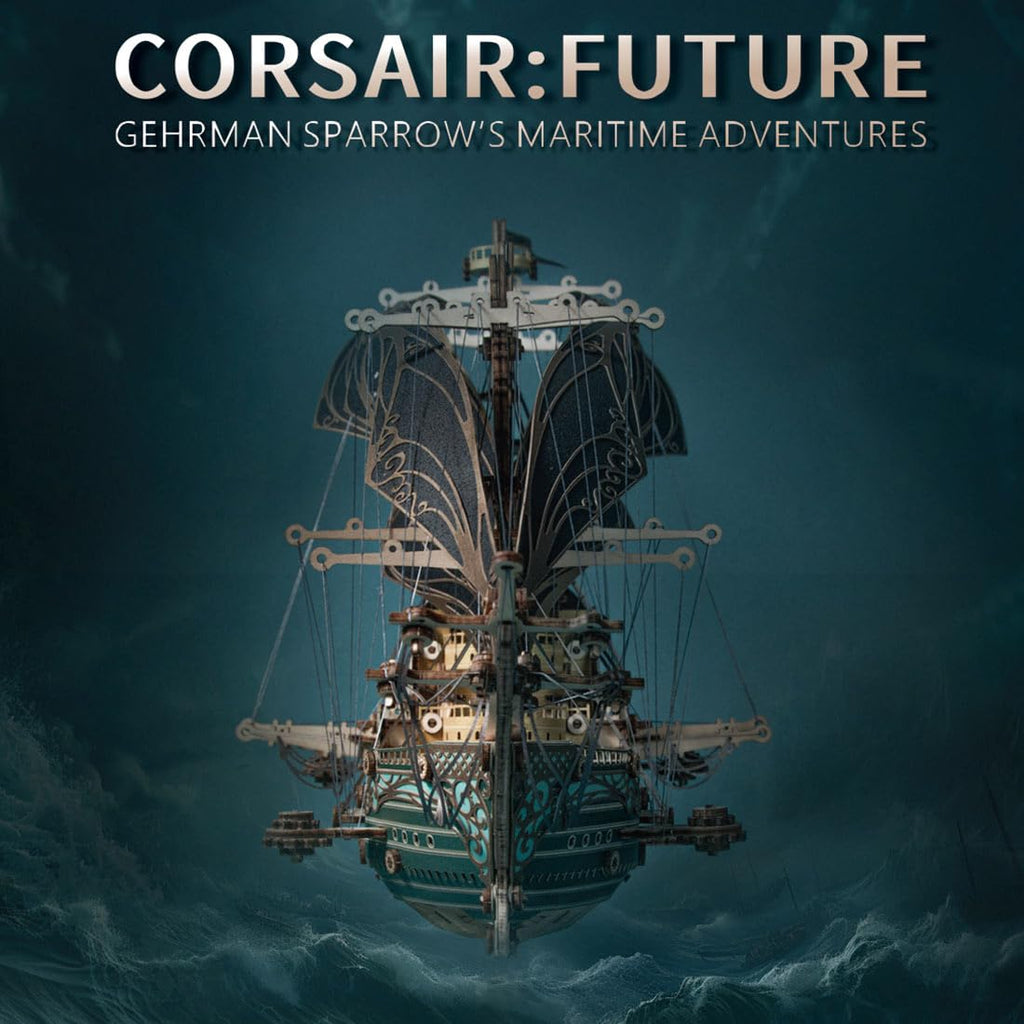 3D Wooden Steampunk Ship Model Kit
