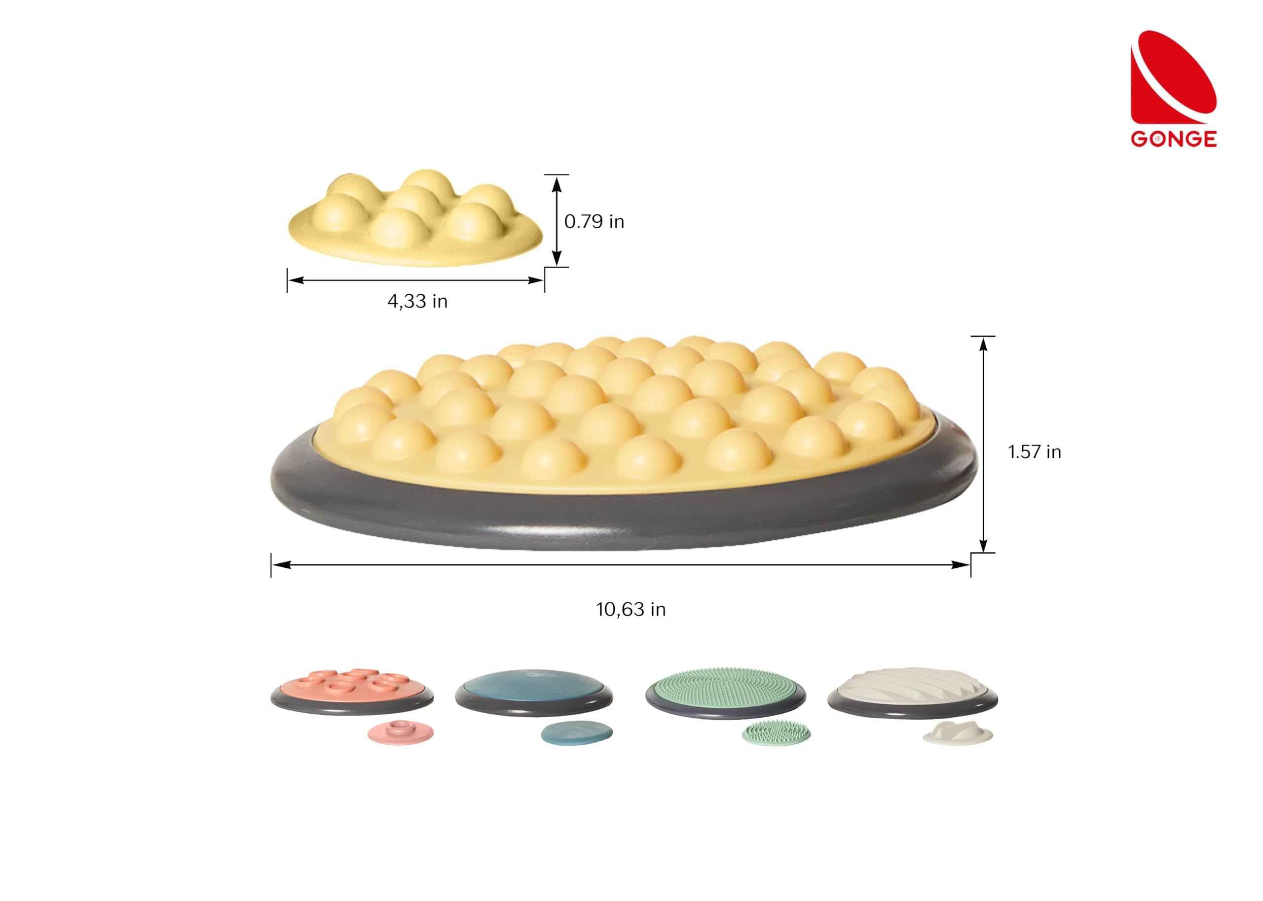 GONGE Tactile Sensory Discs - Textured Stepping Discs, Sensory Exploration