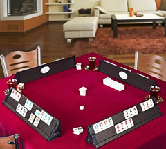 Wooden Rummy Tile Game Set