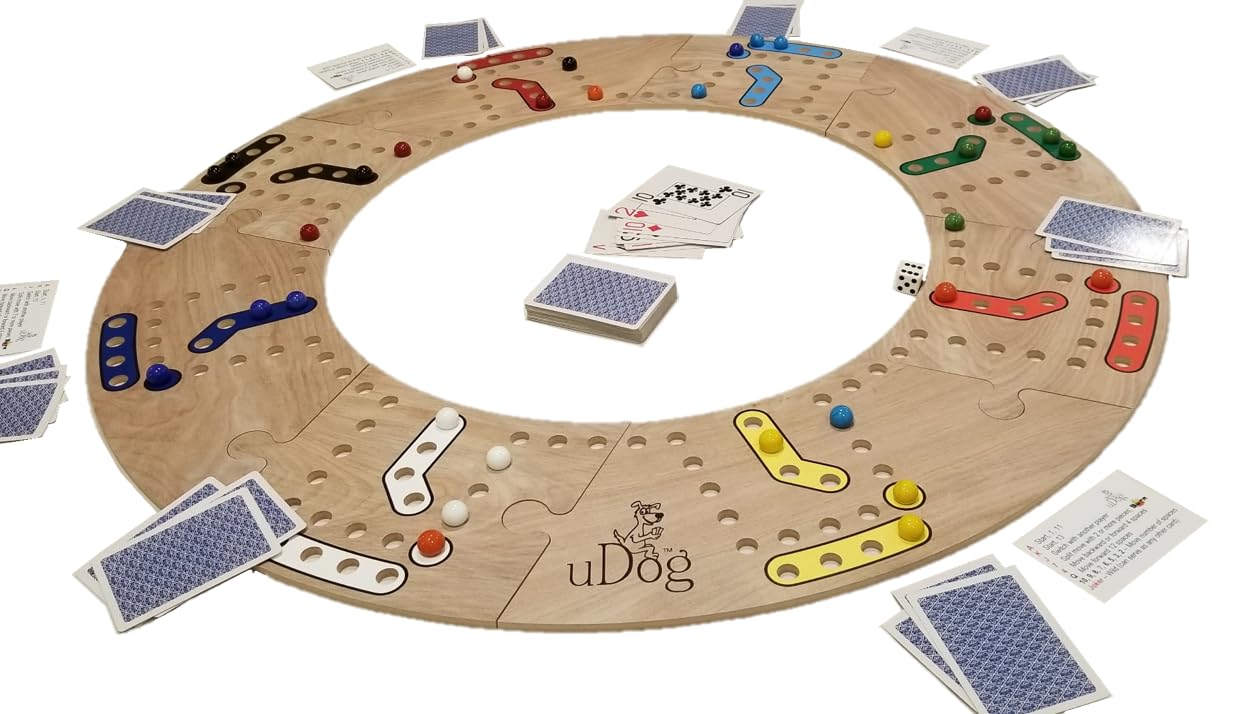 Classic Wooden Family Board Game Set