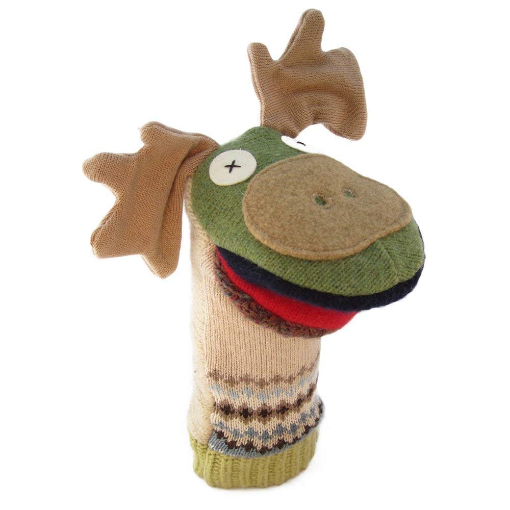 Handmade Wool Animal Puppet Set