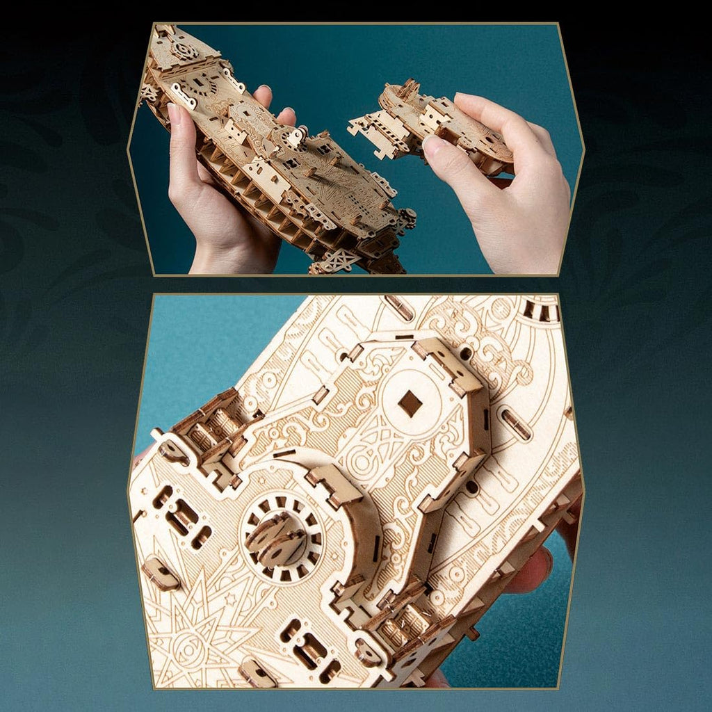 3D Wooden Steampunk Ship Model Kit