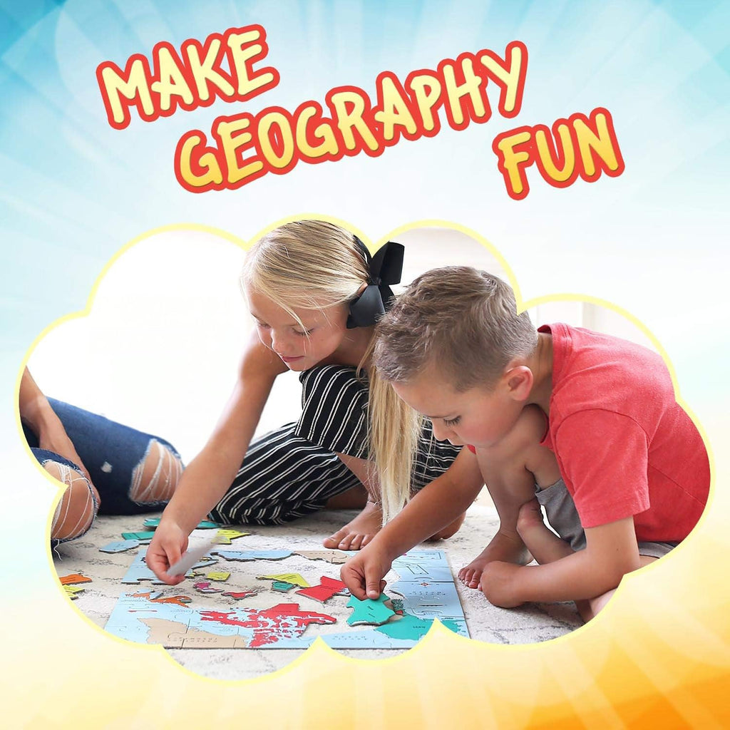 Geography Jumbo Jigsaw Puzzle for Kids