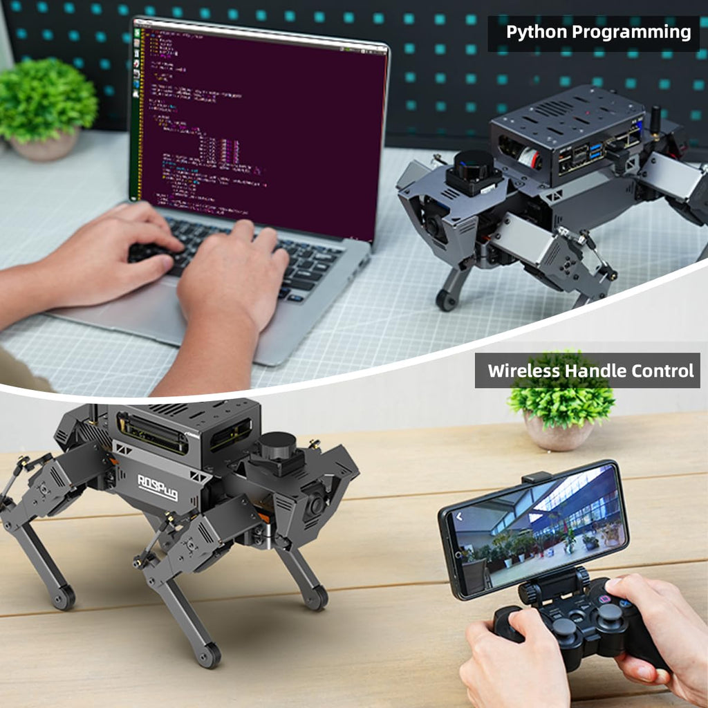 AI Vision Robot Dog with Jetson Nano
