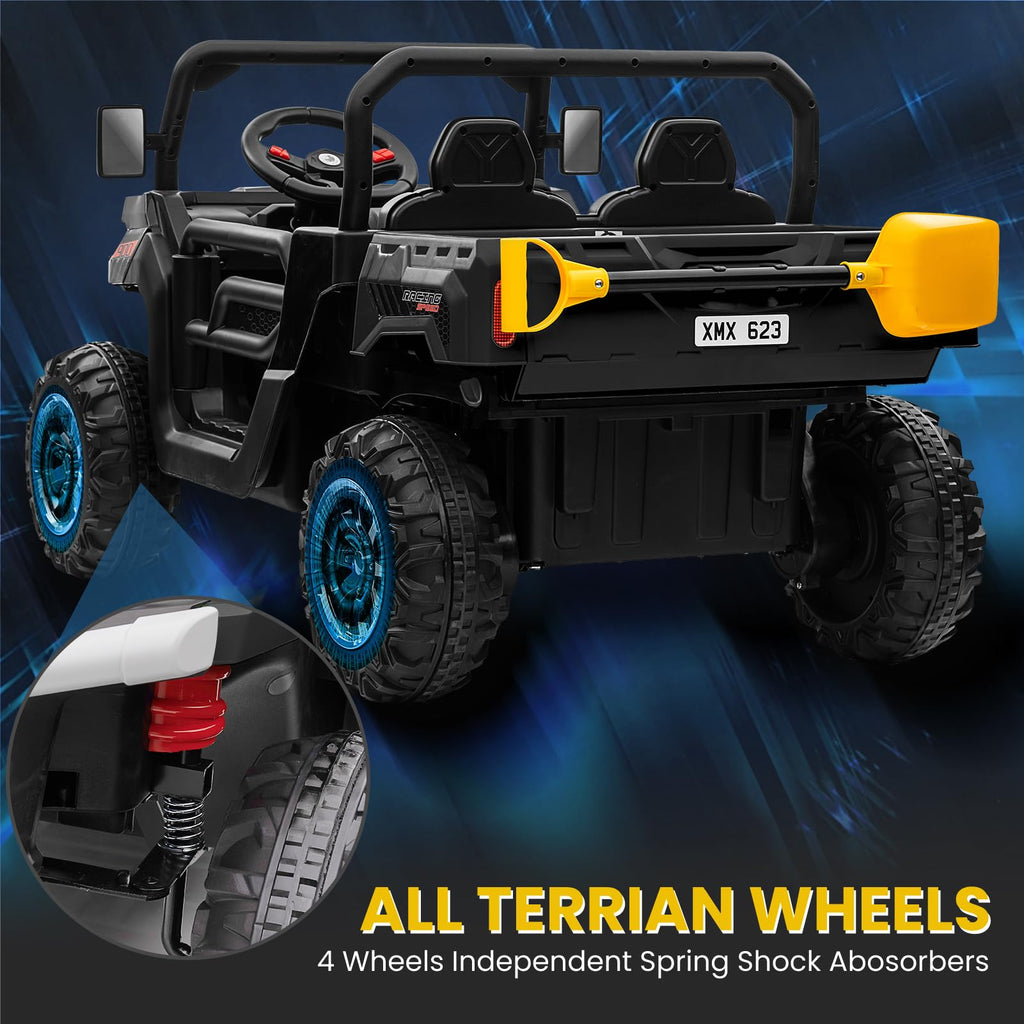 24V 2-Seater Ride-On Dump Truck with Remote Control