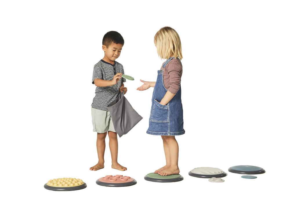 GONGE Tactile Sensory Discs - Textured Stepping Discs, Sensory Exploration
