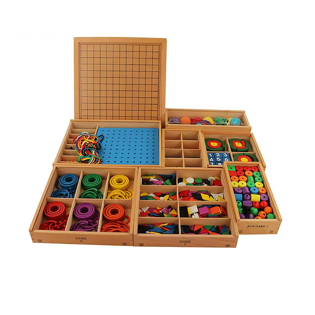 Froebel Wooden Building Blocks Set