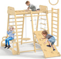 9-in-1 Wooden Indoor Jungle Gym Playset