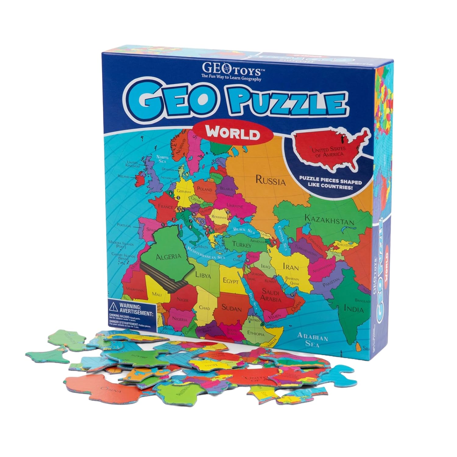 Geography Jumbo Jigsaw Puzzle for Kids