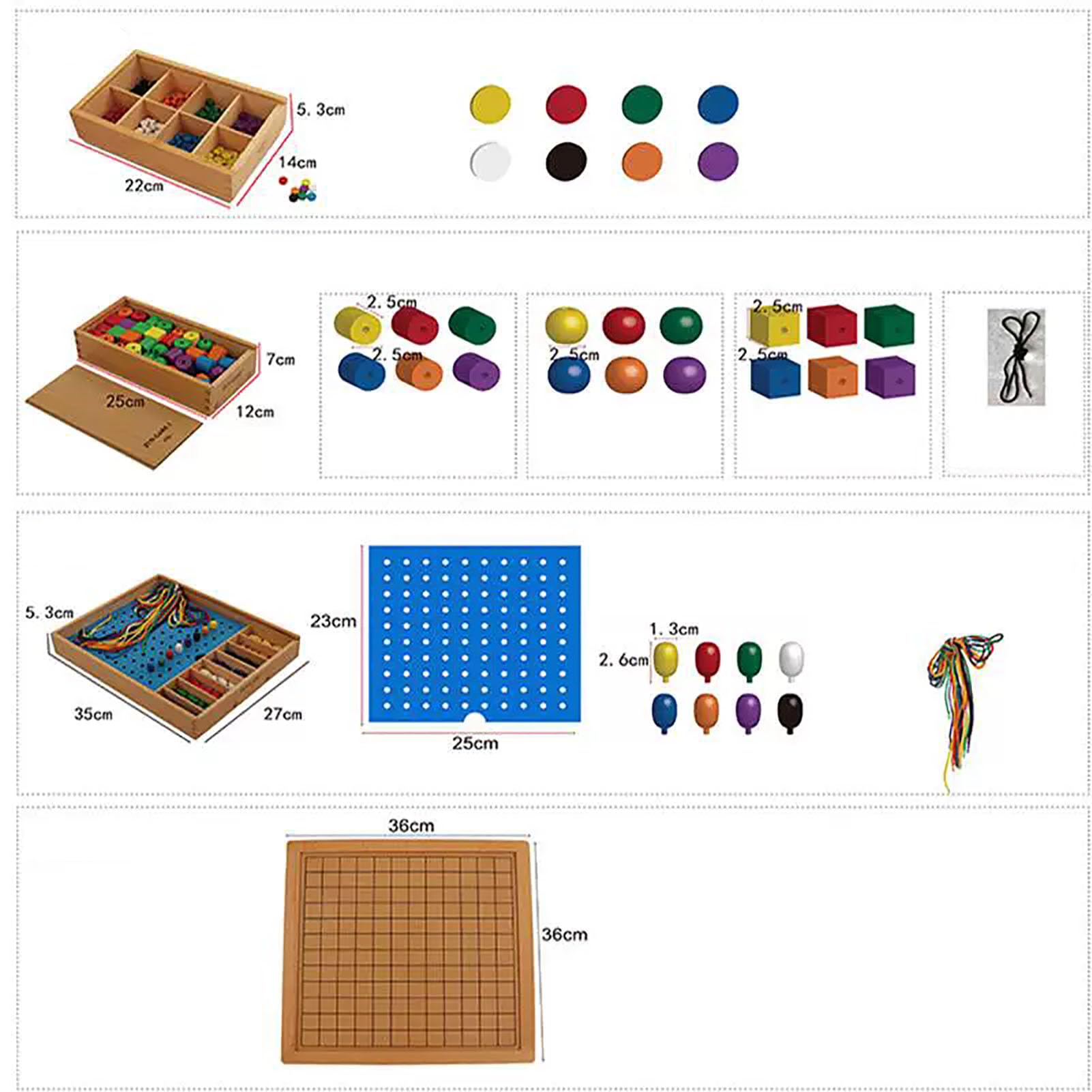 Froebel Wooden Building Blocks Set
