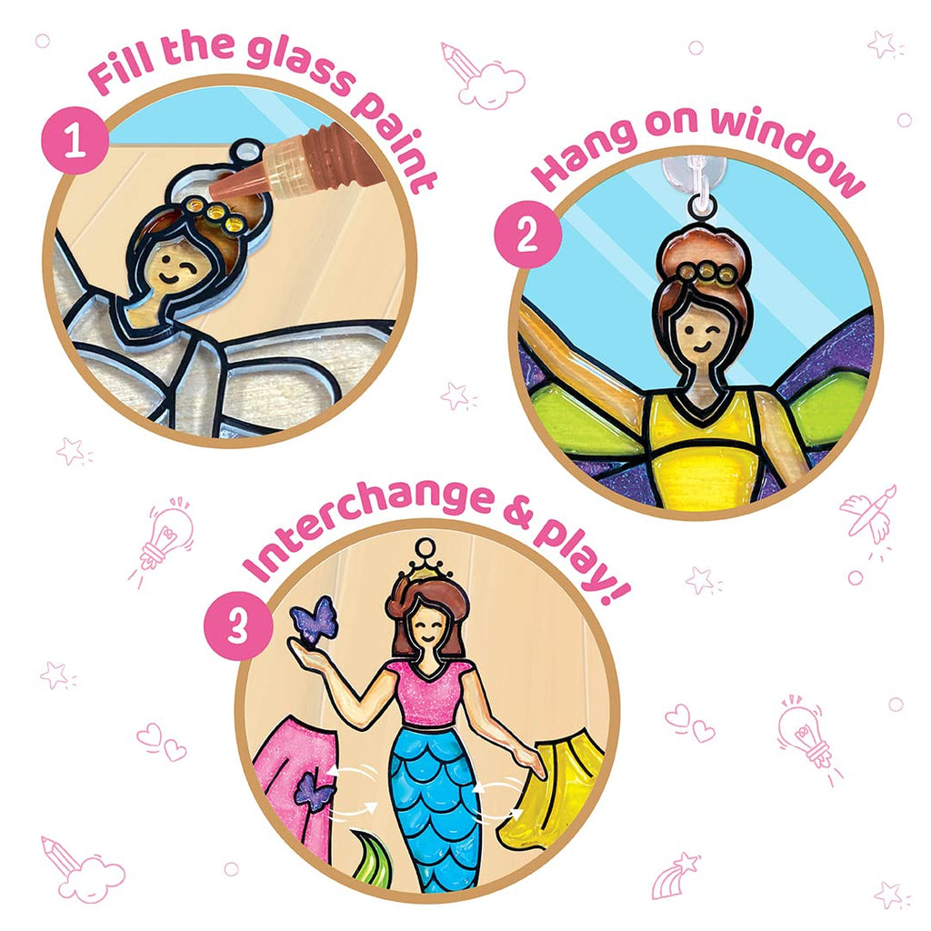 Princess Window Art & Mosaic Craft Kit