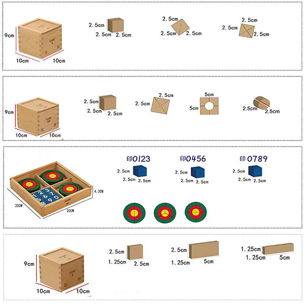Froebel Wooden Building Blocks Set