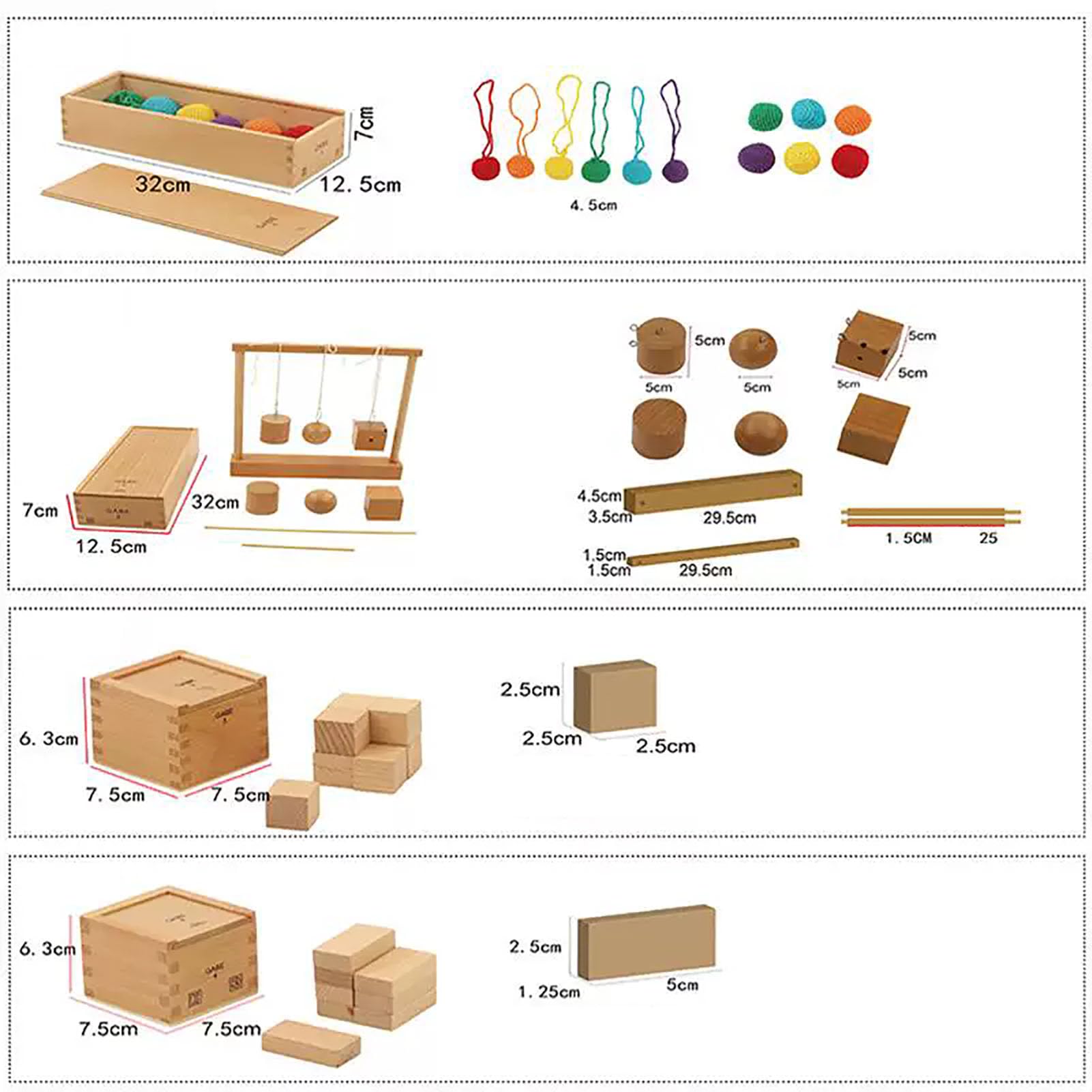 Froebel Wooden Building Blocks Set