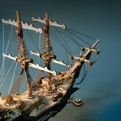 3D Wooden Steampunk Ship Model Kit