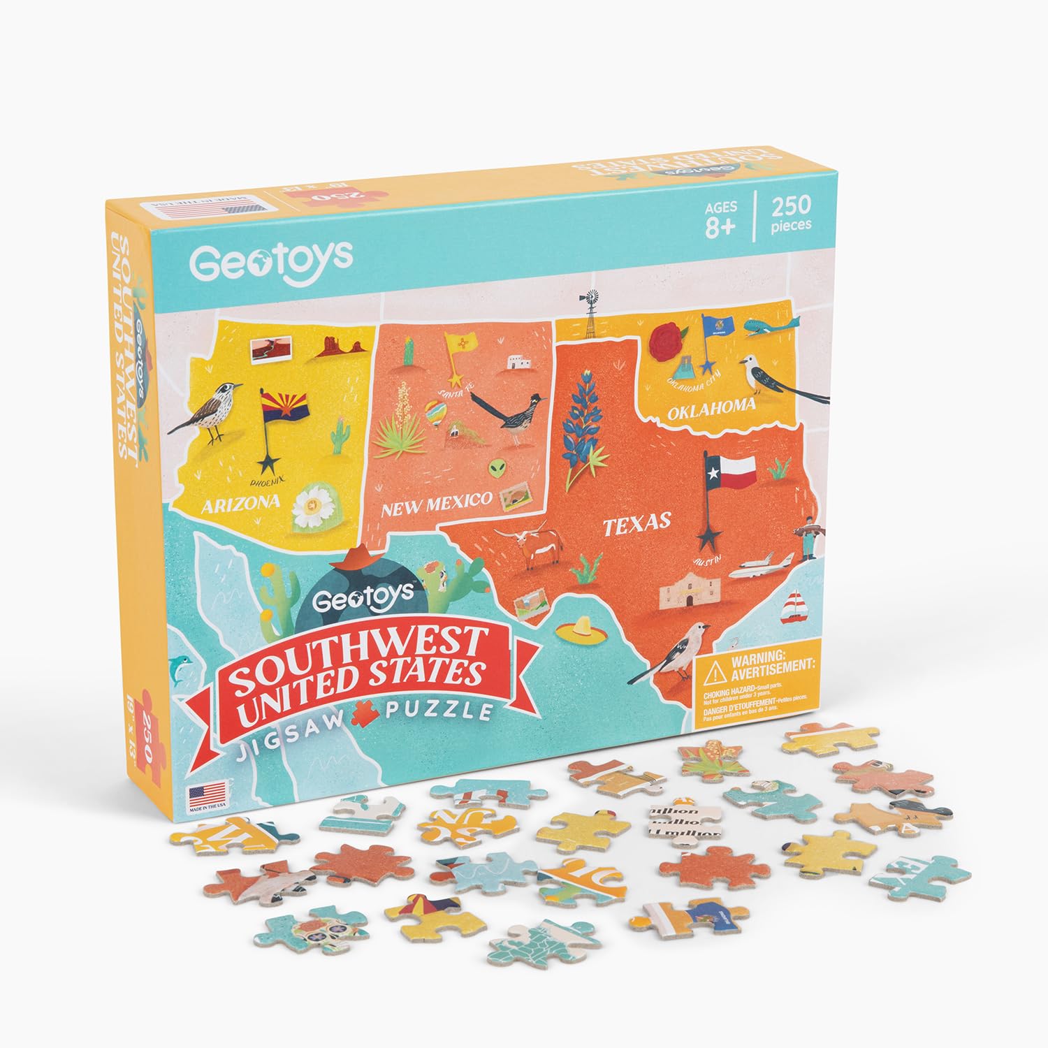 250-Piece United States Geography Puzzle