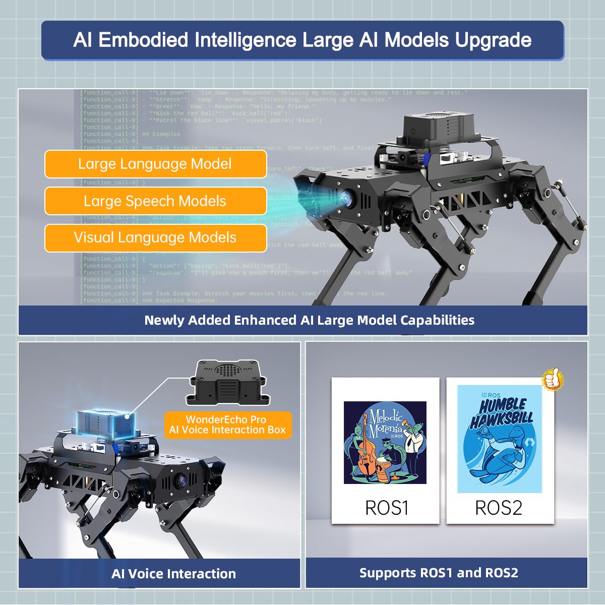 AI Quadruped Robot Dog with SLAM Navigation