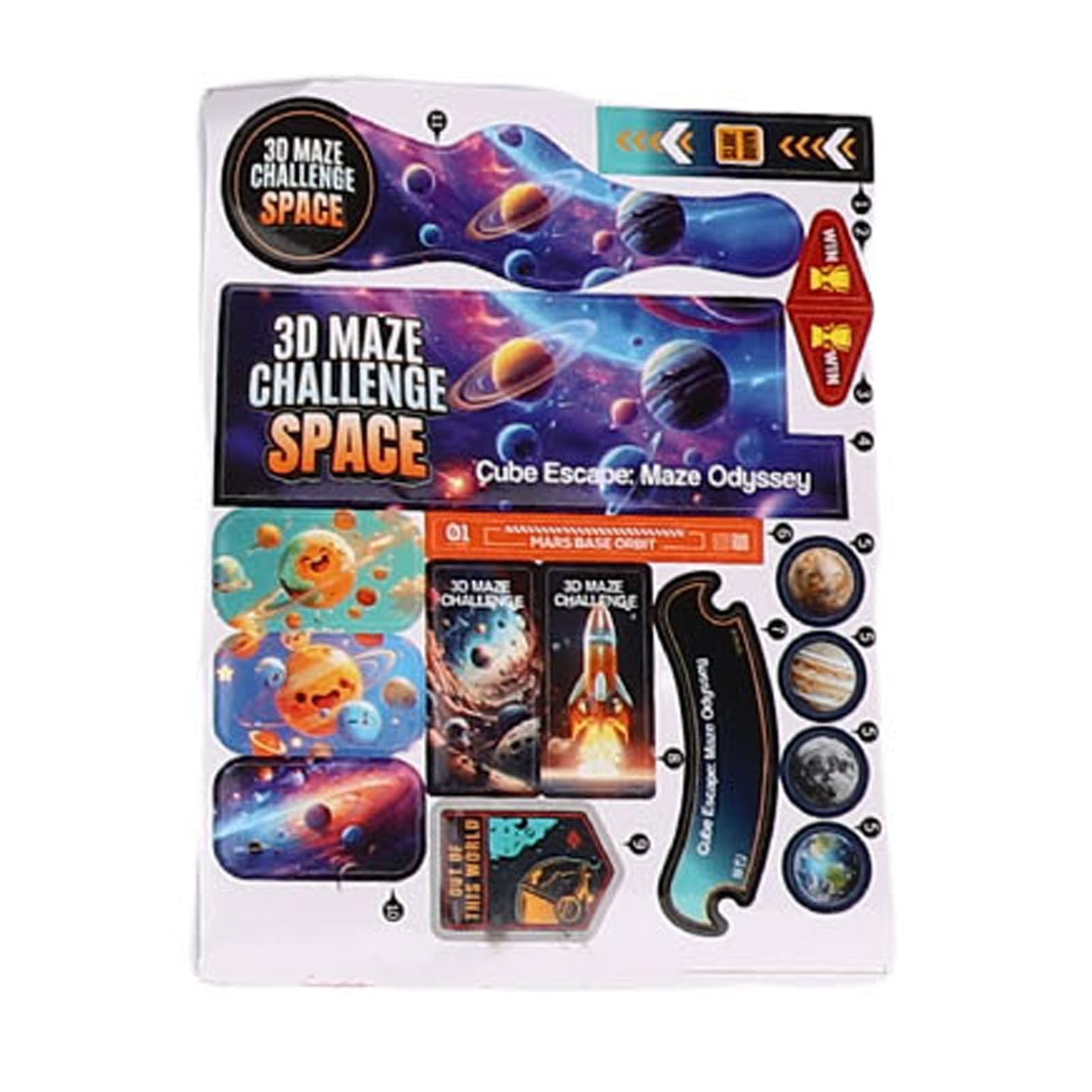 3D Space Adventure Maze Race Track Game
