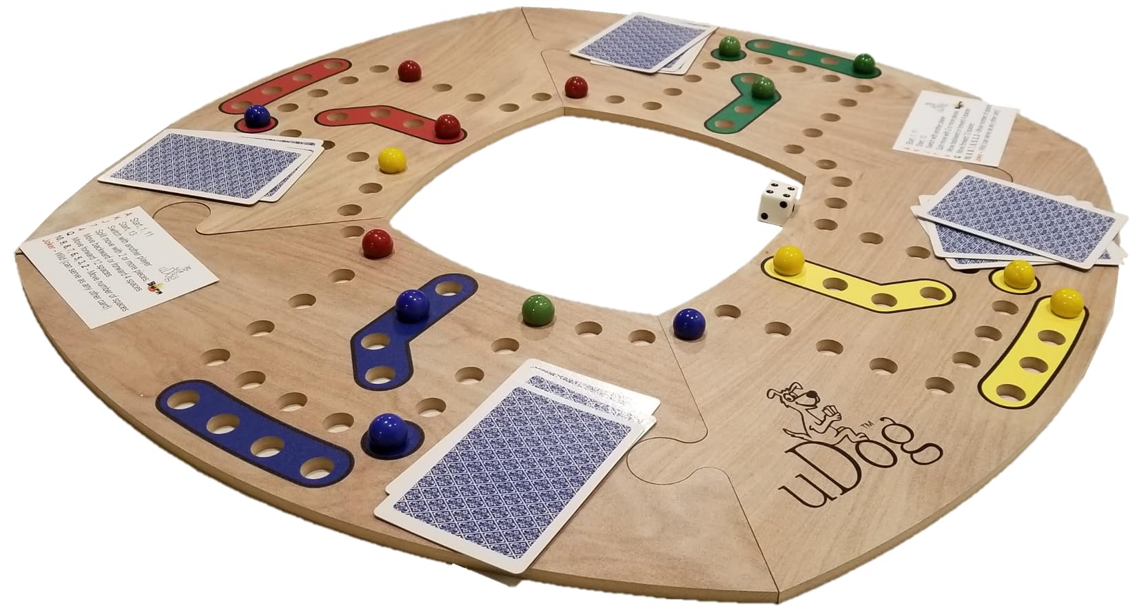 Classic Wooden Family Board Game Set