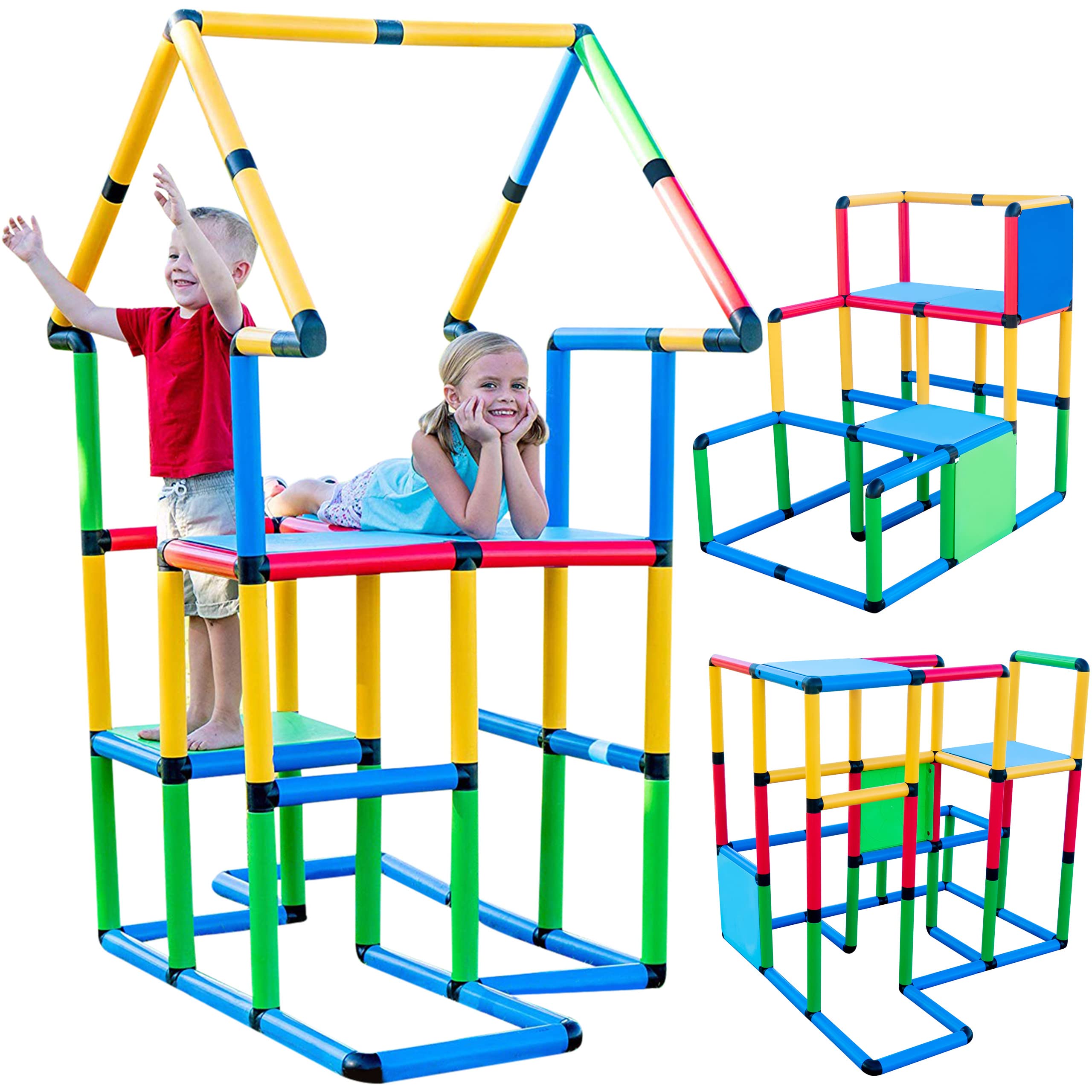 Montessori Climbing Playground Set with Slide - 296 Pieces