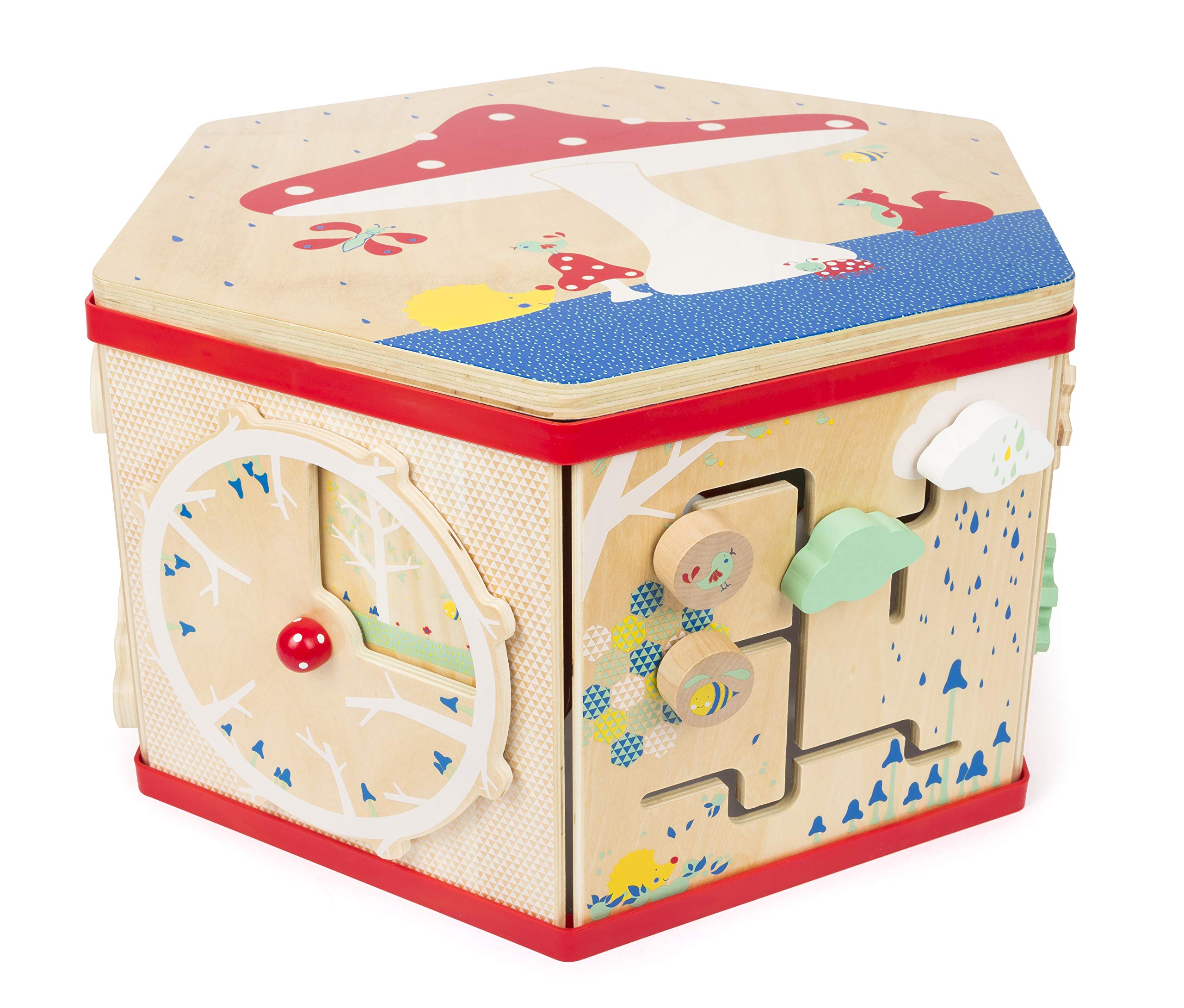 XL Wooden Activity Cube with 7 Learning Activities