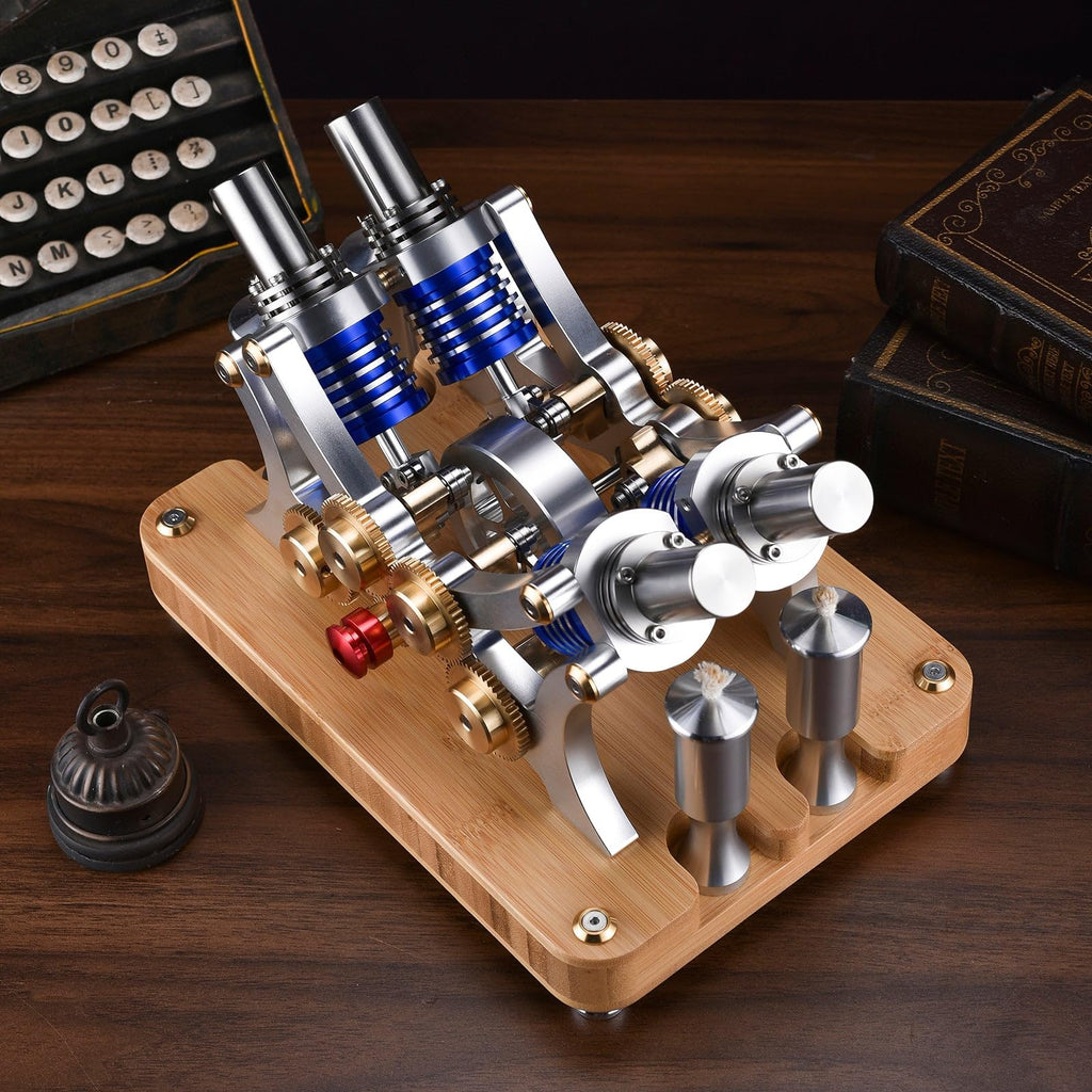Four-Cylinder Stirling Engine Generator Kit