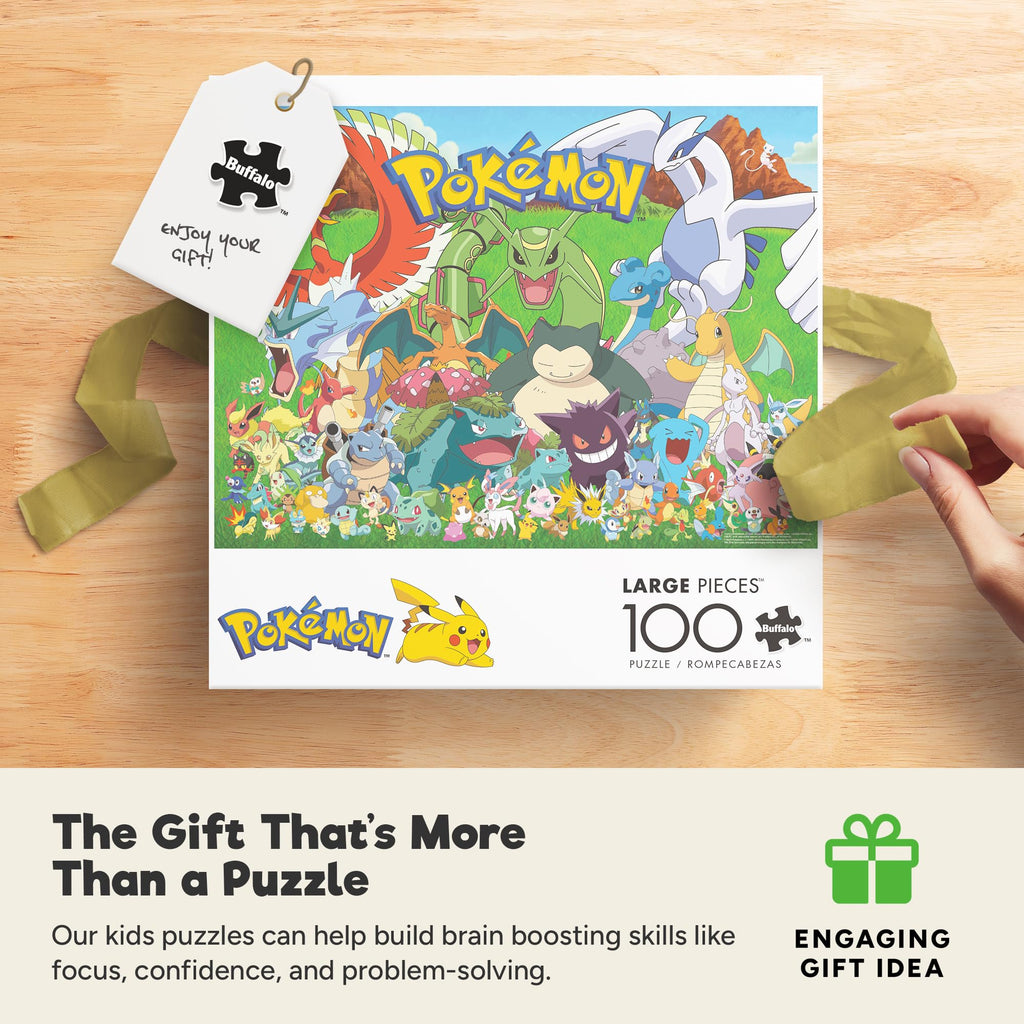100-Piece Monster Character Jigsaw Puzzle with Poster