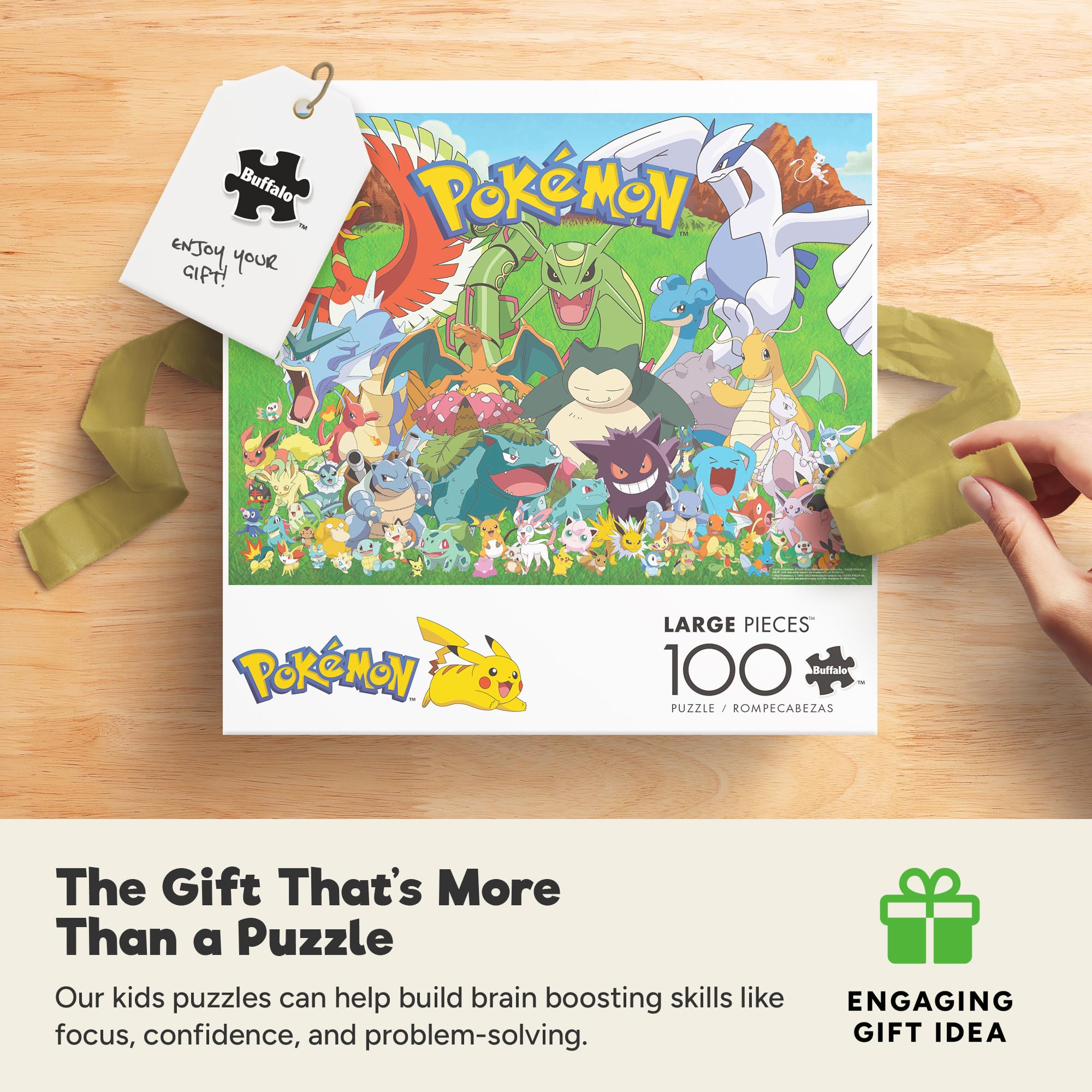 100-Piece Monster Character Jigsaw Puzzle with Poster
