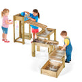 Wooden Water Play Table with Easel & Storage