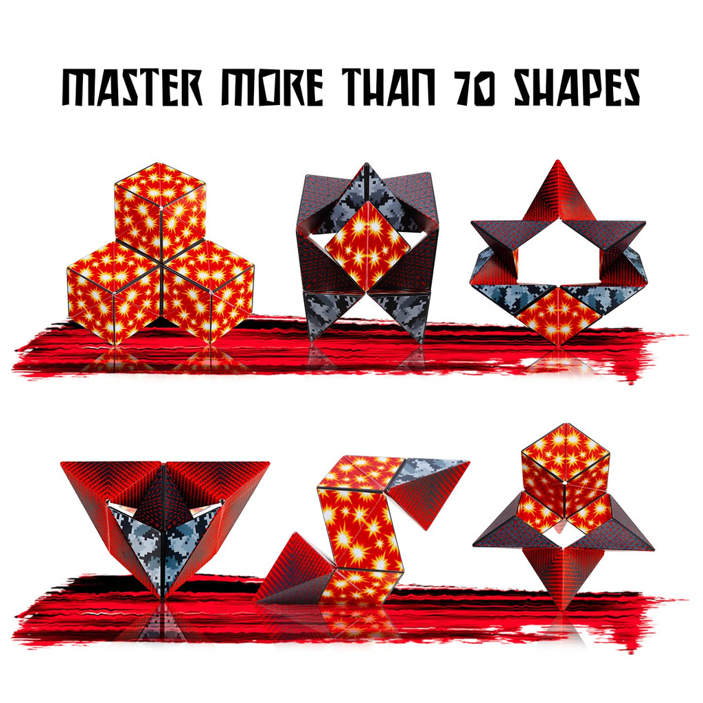 Magnetic Shape-Shifting Puzzle Cube Bundle