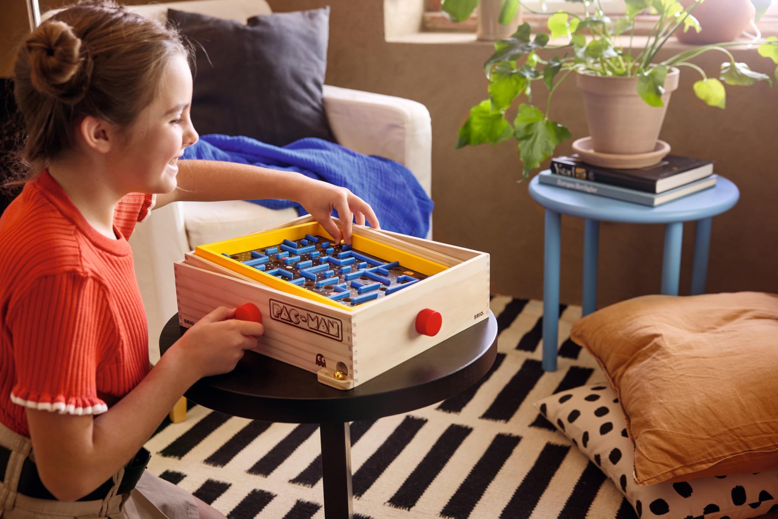 Wooden PAC-Man Labyrinth Game for Kids