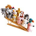 12-Piece Felt Animal Finger Puppet Set