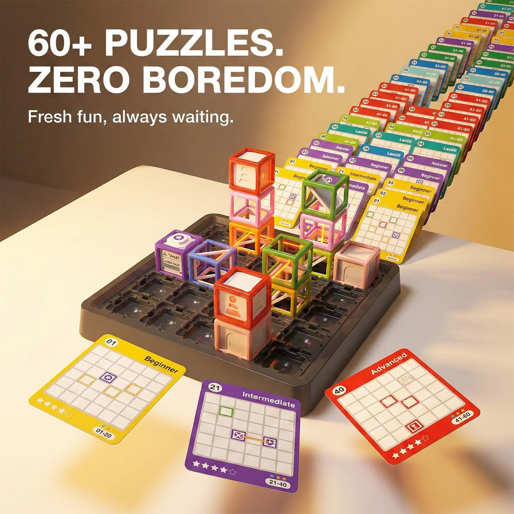 Laser Maze Logic Puzzle Game - 37 Pieces